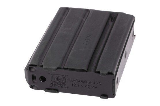 D&H Industries Aluminum 50 Beowulf 4 Round Magazine with Black Teflon coating